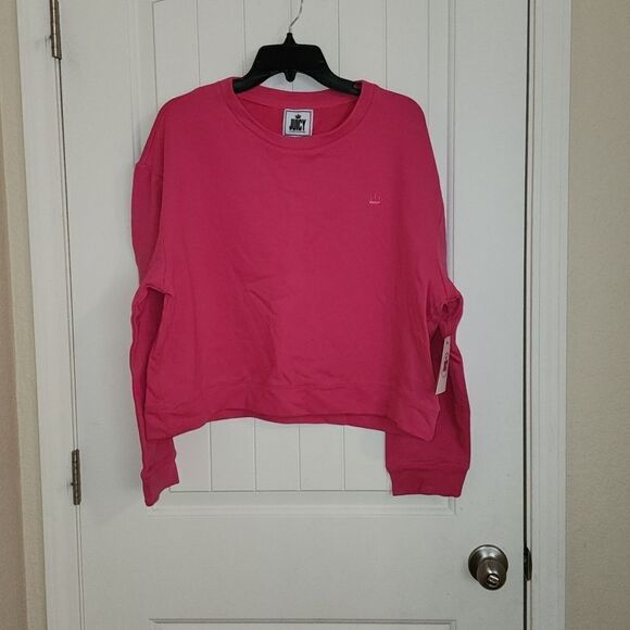NWT Juicy Couture Pink Crop Sweater - Picture 1 of 3
